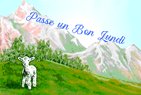 Gif passe un Bon lundi campagne